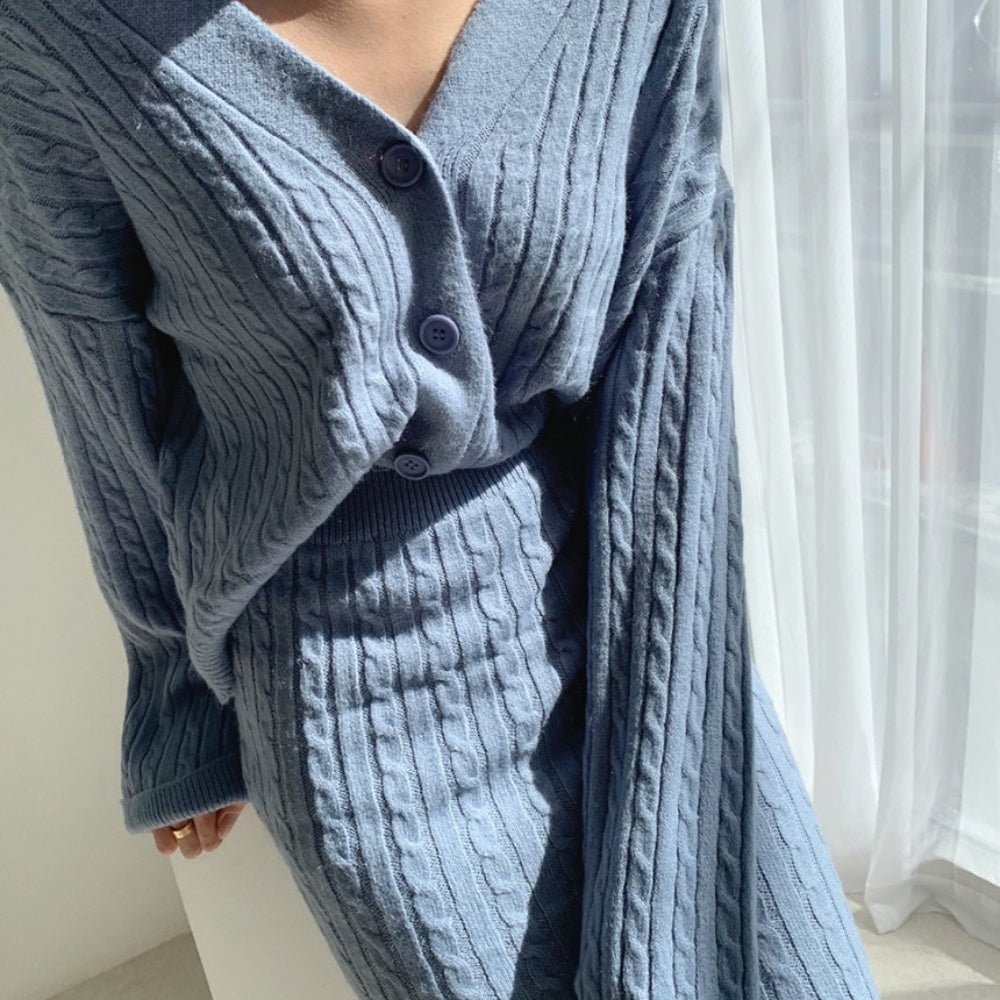 ケーブルニットセットアップ｜オフィスカジュアル レディース 通販【ミレジェネ】