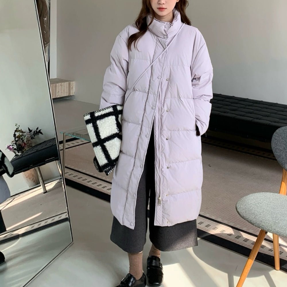 スタンド襟ダウンコート｜オフィスカジュアル レディース 通販【ミレジェネ】