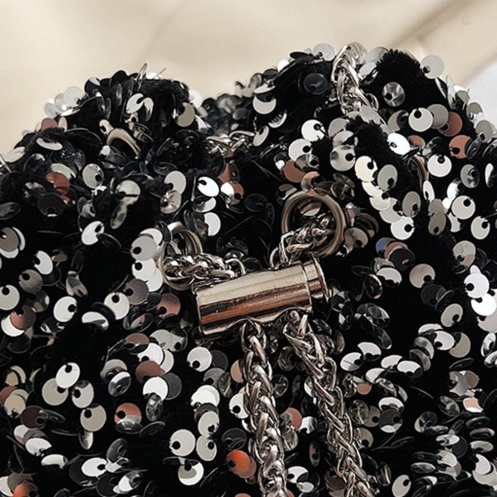 スパンコール巾着 ミニショルダーバッグ｜オフィスカジュアル レディース 通販【ミレジェネ】