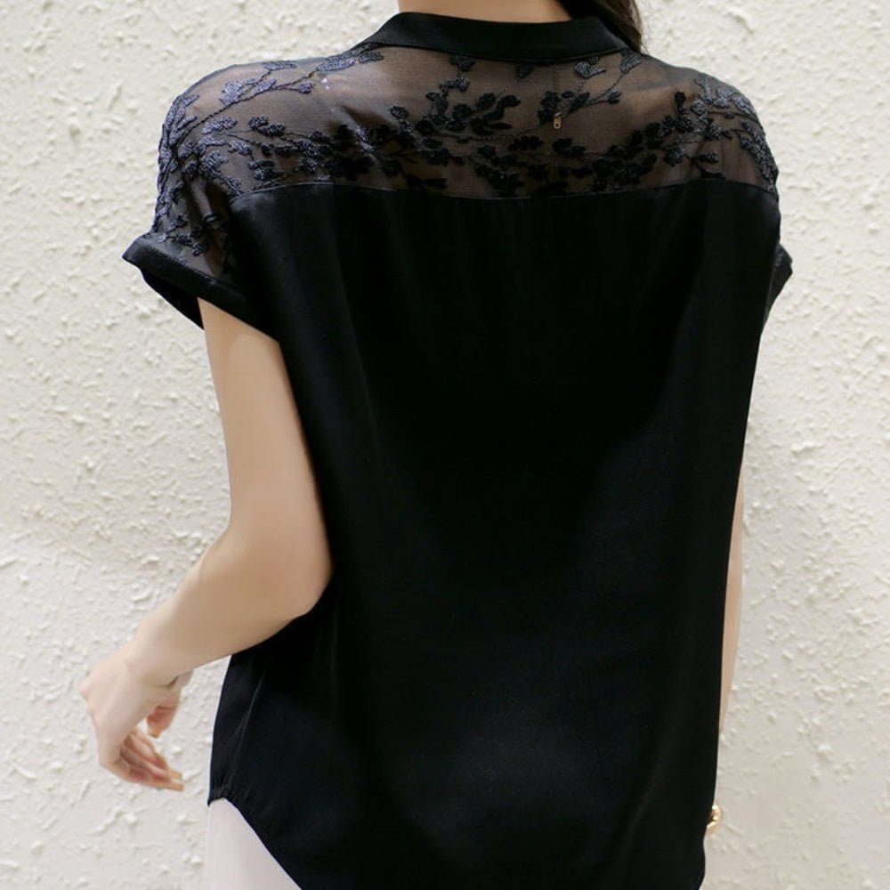 キーカラーレーストップス｜オフィスカジュアル レディース 通販【ミレジェネ】