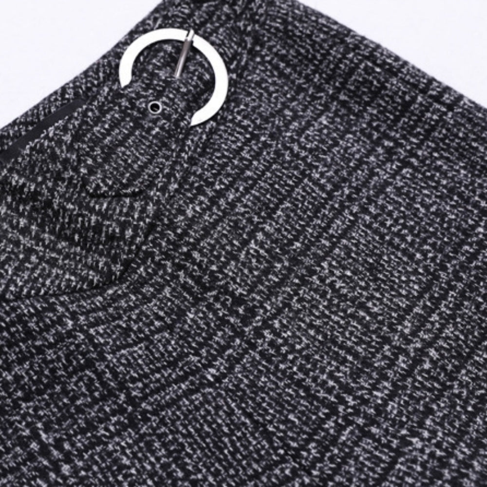 チェック柄ハイウエストパンツ｜オフィスカジュアル レディース 通販【ミレジェネ】