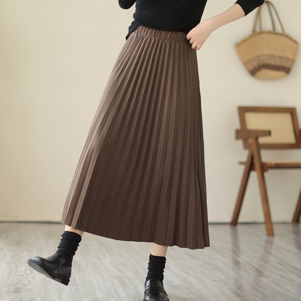 ロングプリーツスカート｜オフィスカジュアル レディース 通販【ミレジェネ】