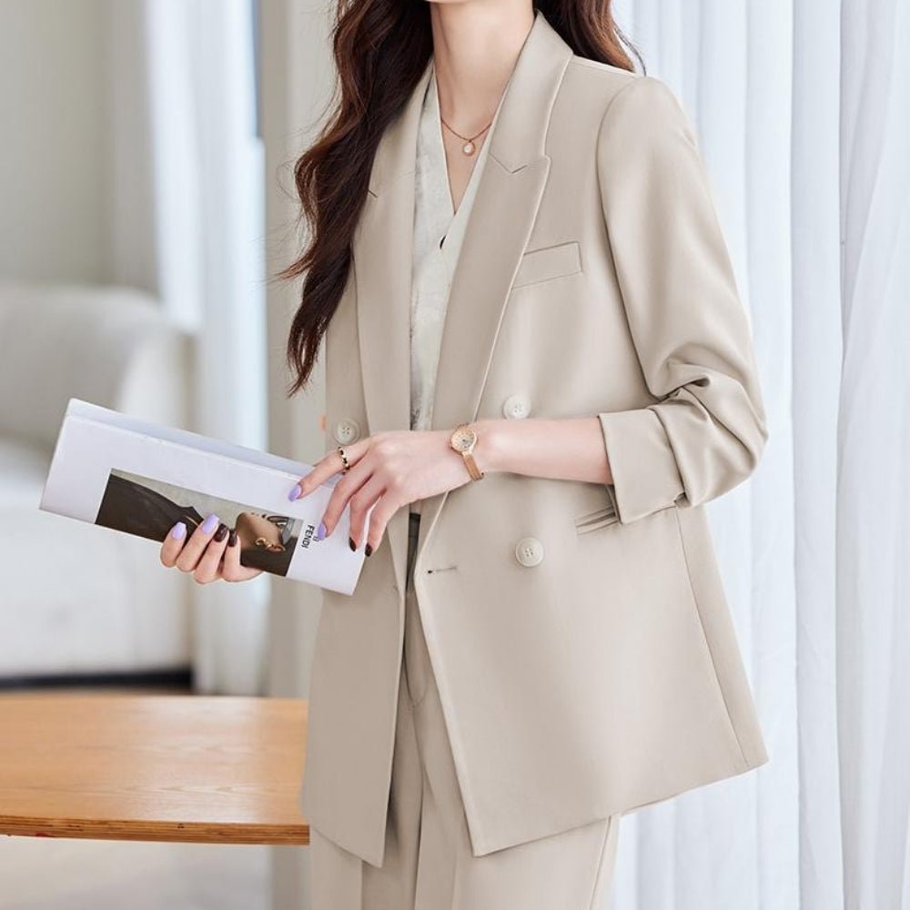 ロングテーラードジャケット・ストレートパンツセットアップ｜オフィスカジュアル レディース 通販【ミレジェネ】