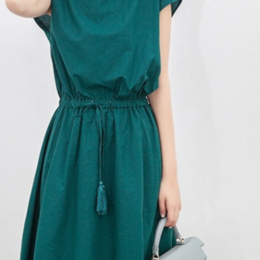 ウェストギャザースクエアネックワンピース｜オフィスカジュアル レディース 通販【ミレジェネ】