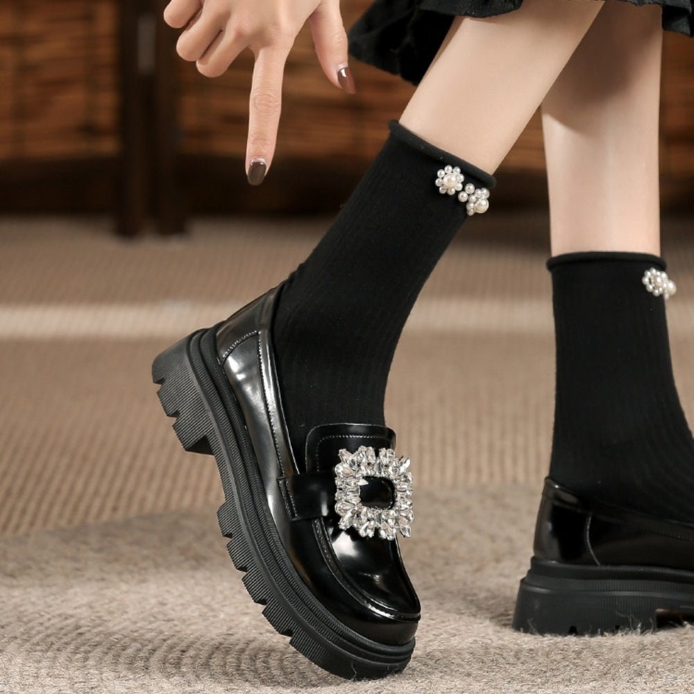 ビジューバックルローファー｜オフィスカジュアル レディース 通販【ミレジェネ】