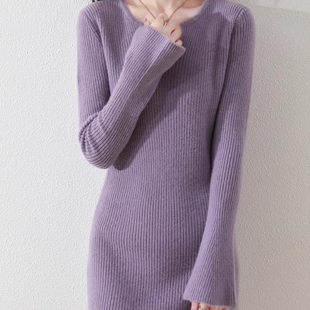 上品キーネックミニワンピ｜オフィスカジュアル レディース 通販【ミレジェネ】