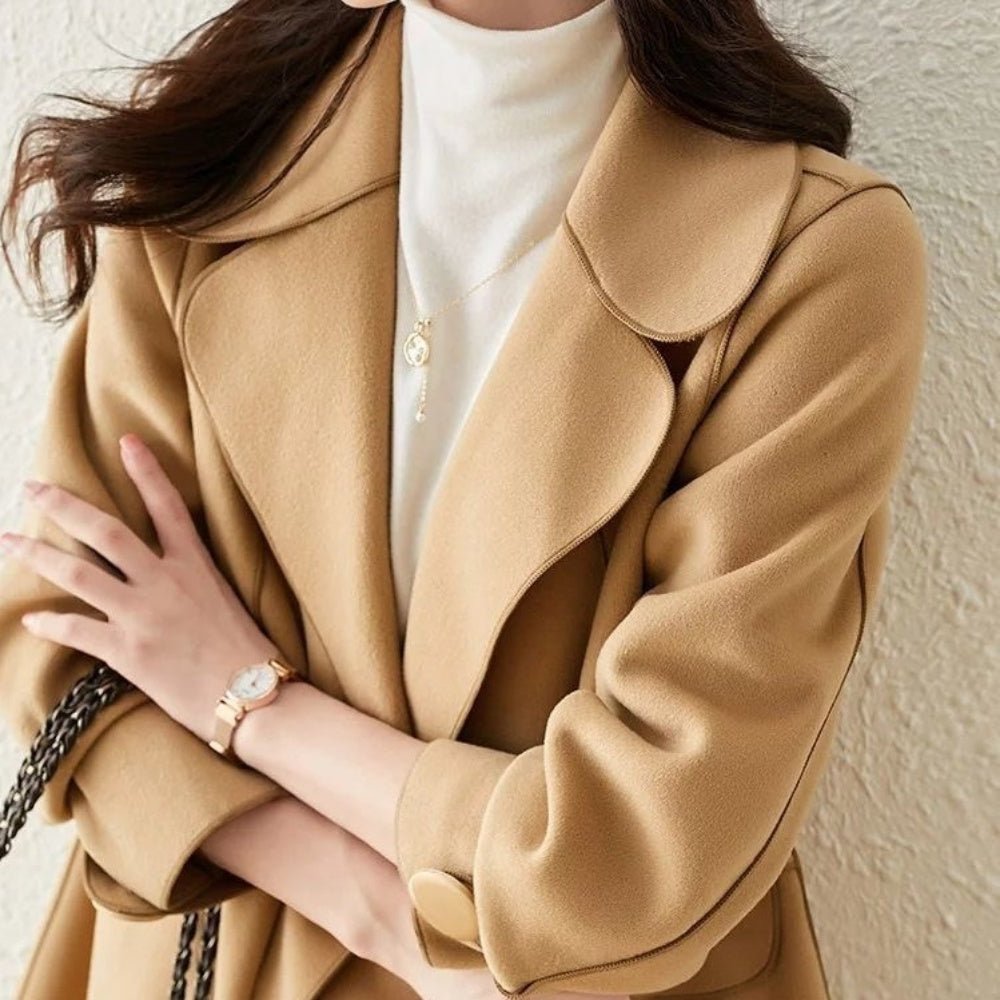 レザーコート PARKMILLER 豚革 デザインボタン 内側ボア