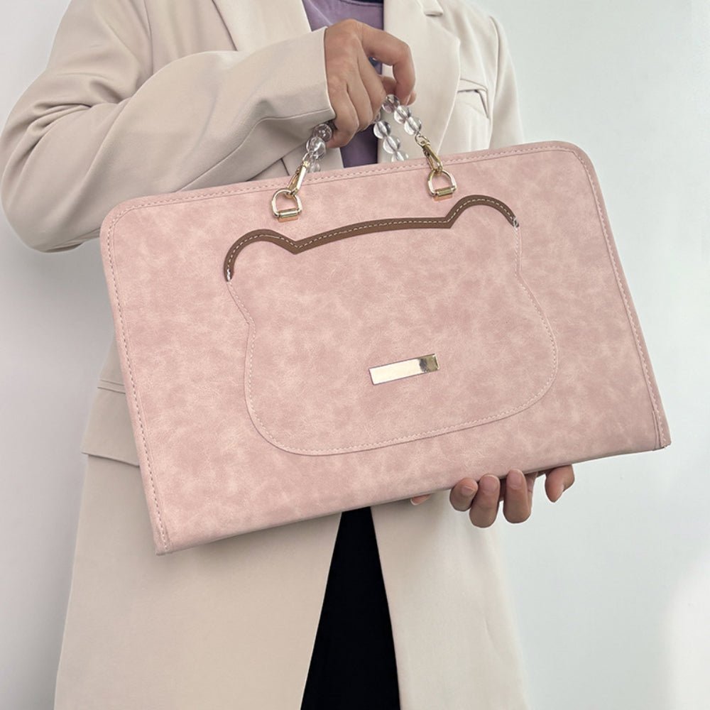 ベアモチーフパッチノートPCカバー｜オフィスカジュアル レディース 通販【ミレジェネ】