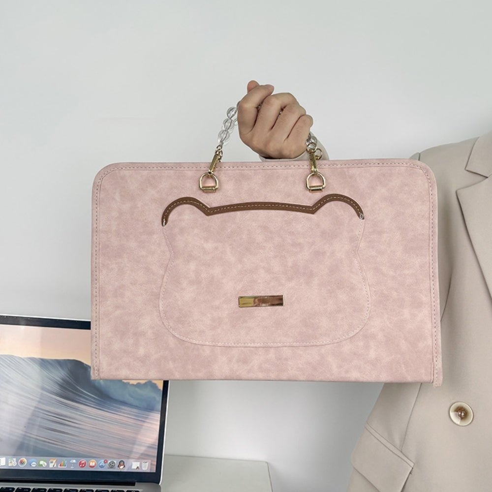 ベアモチーフパッチノートPCカバー｜オフィスカジュアル レディース 通販【ミレジェネ】