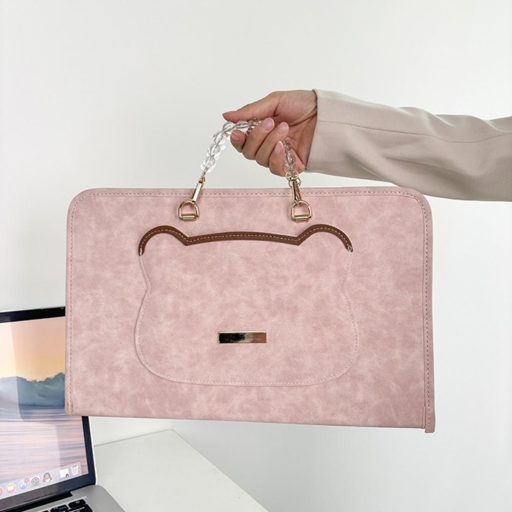 ベアモチーフパッチノートPCカバー｜オフィスカジュアル レディース 通販【ミレジェネ】