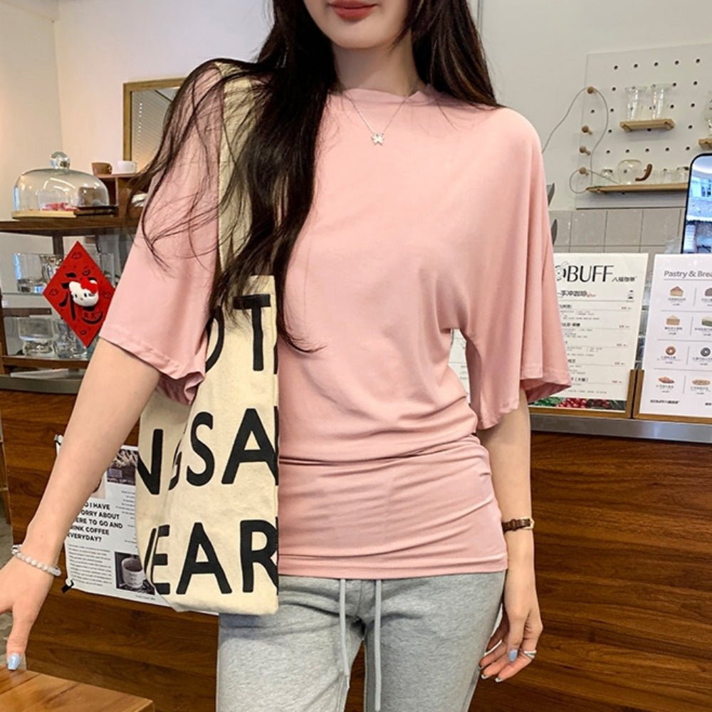 ウエストシェイプワイドスリーブTシャツ｜オフィスカジュアル レディース 通販【ミレジェネ】