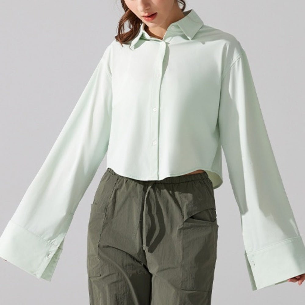 UVカットアクティブシャツブラウス｜オフィスカジュアル レディース 通販【ミレジェネ】