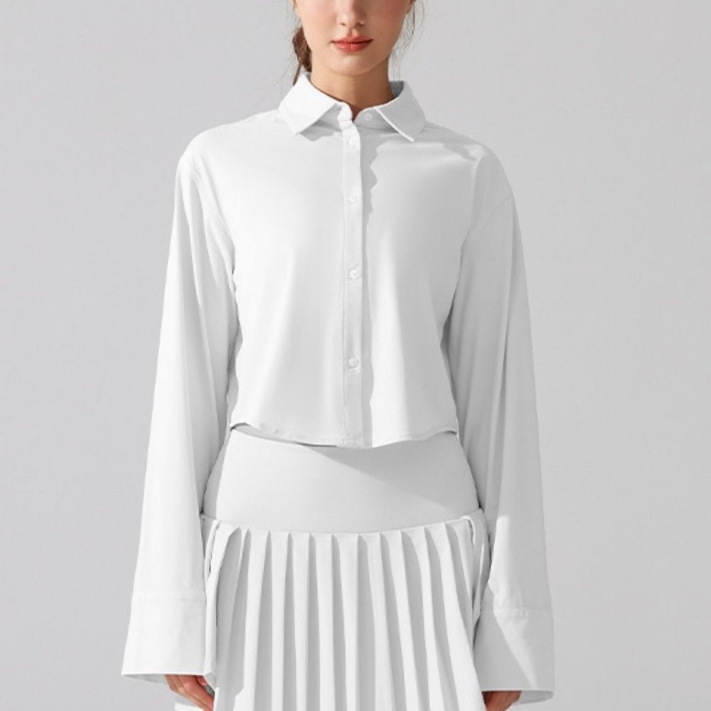 UVカットアクティブシャツブラウス｜オフィスカジュアル レディース 通販【ミレジェネ】