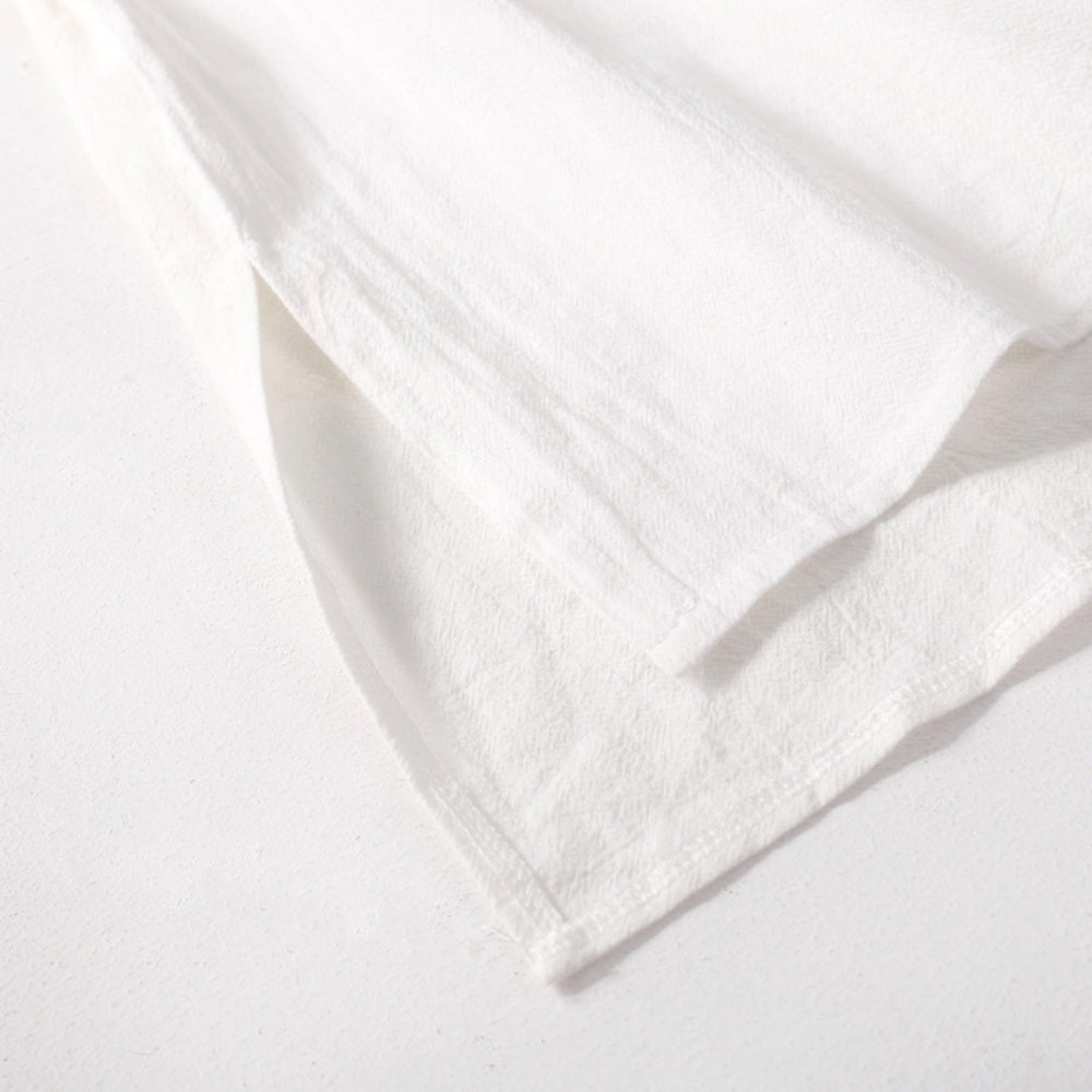 リネンVネックシャツワンピース｜オフィスカジュアル レディース 通販【ミレジェネ】