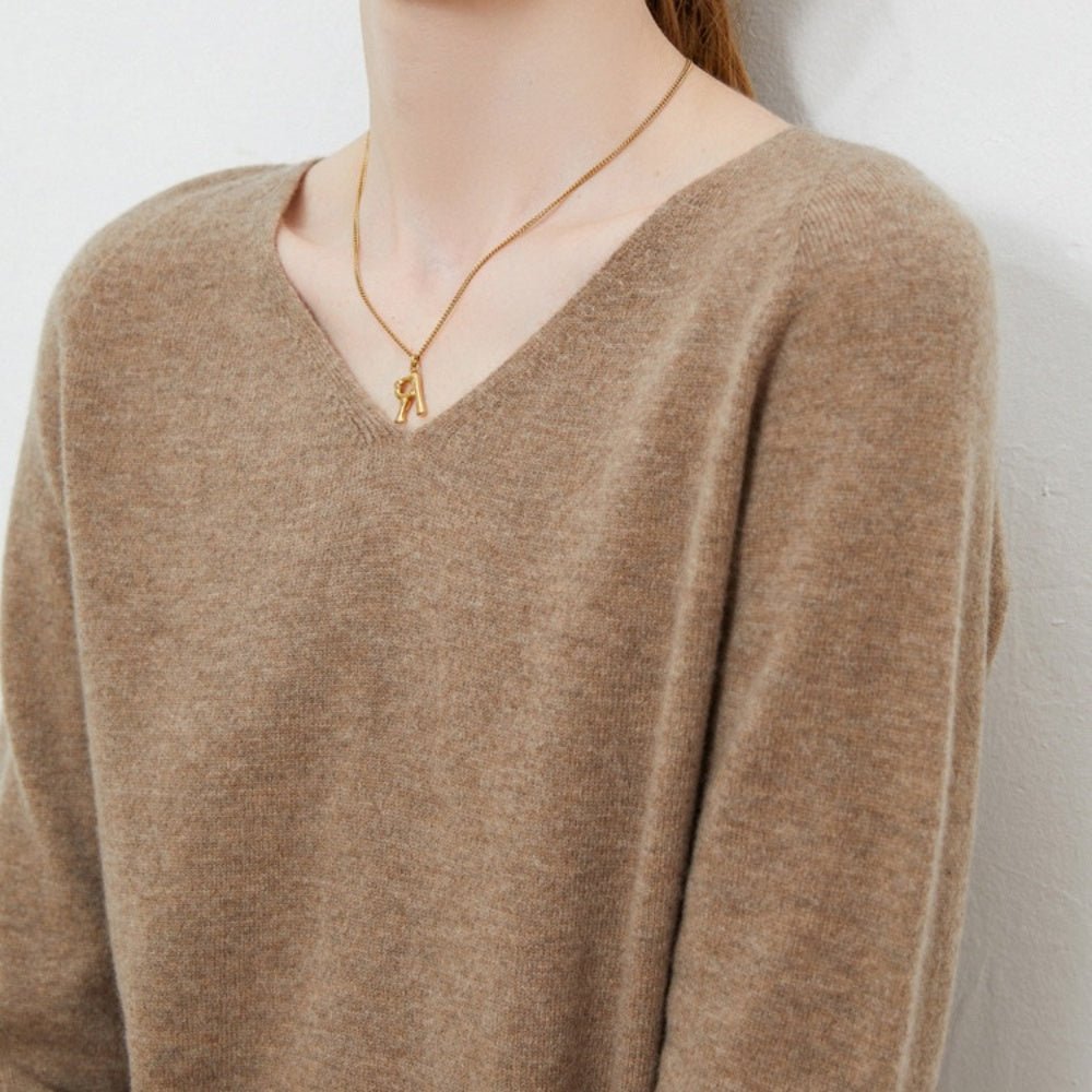 Vネックウールトップス｜オフィスカジュアル レディース 通販【ミレジェネ】