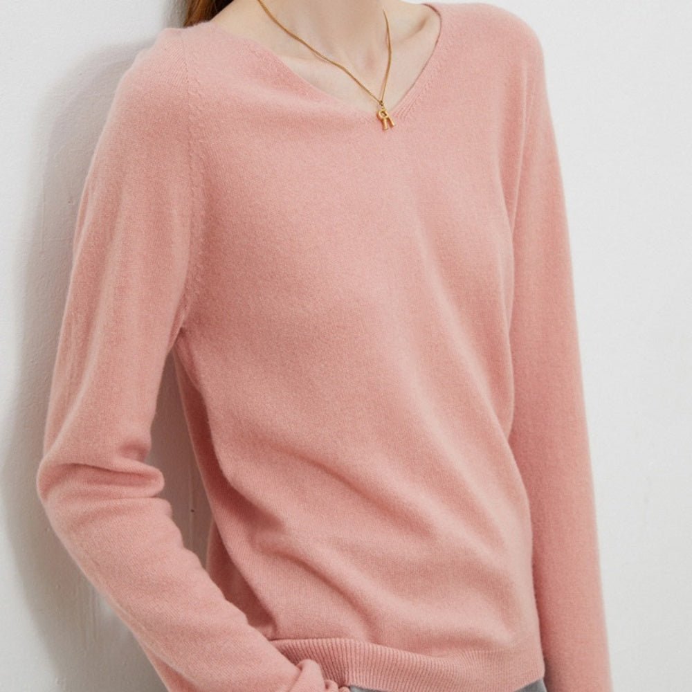 Vネックウールトップス｜オフィスカジュアル レディース 通販【ミレジェネ】