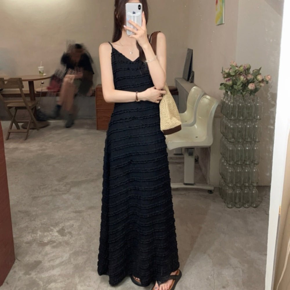 Vネックキャミソールワンピース｜オフィスカジュアル レディース 通販【ミレジェネ】