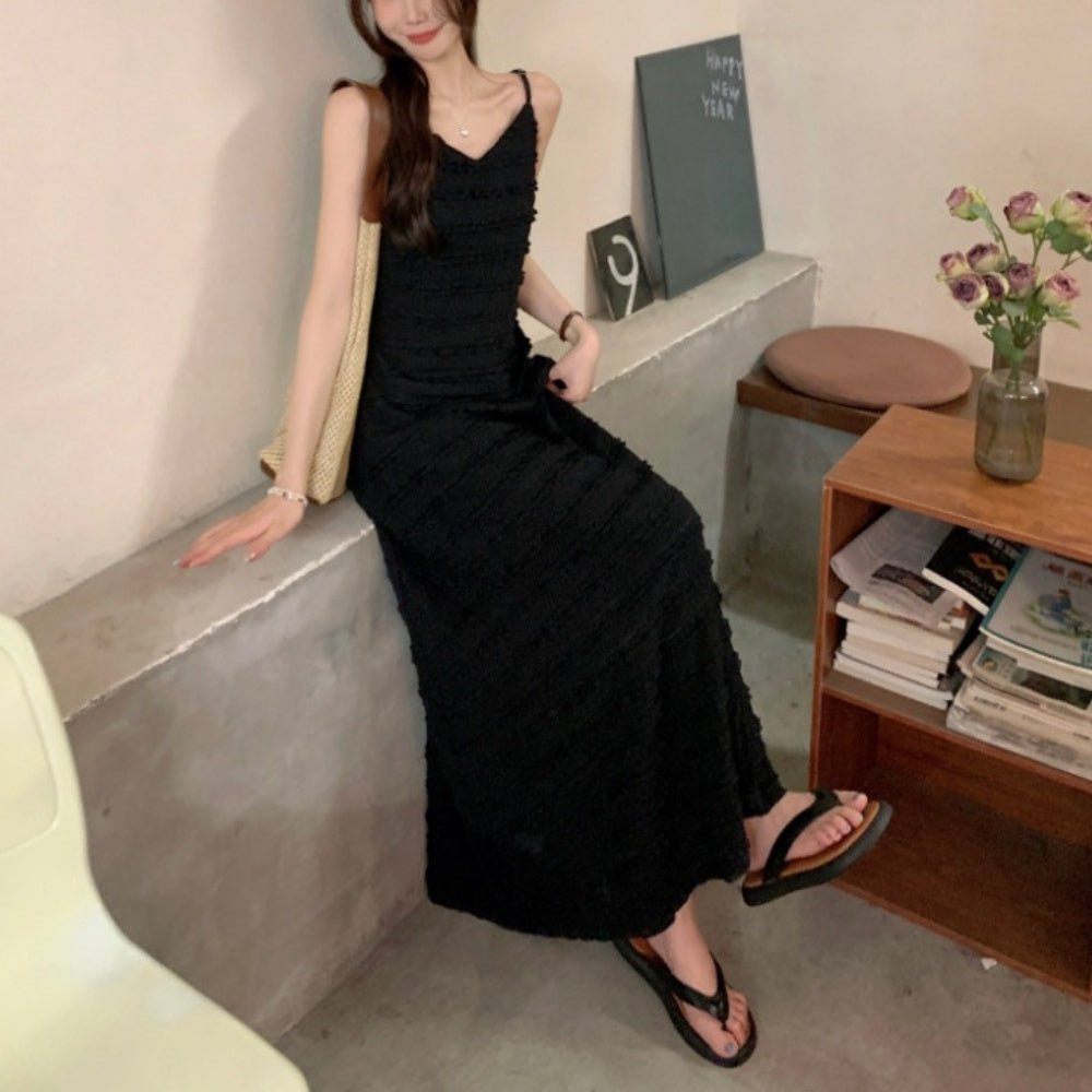 Vネックキャミソールワンピース｜オフィスカジュアル レディース 通販【ミレジェネ】