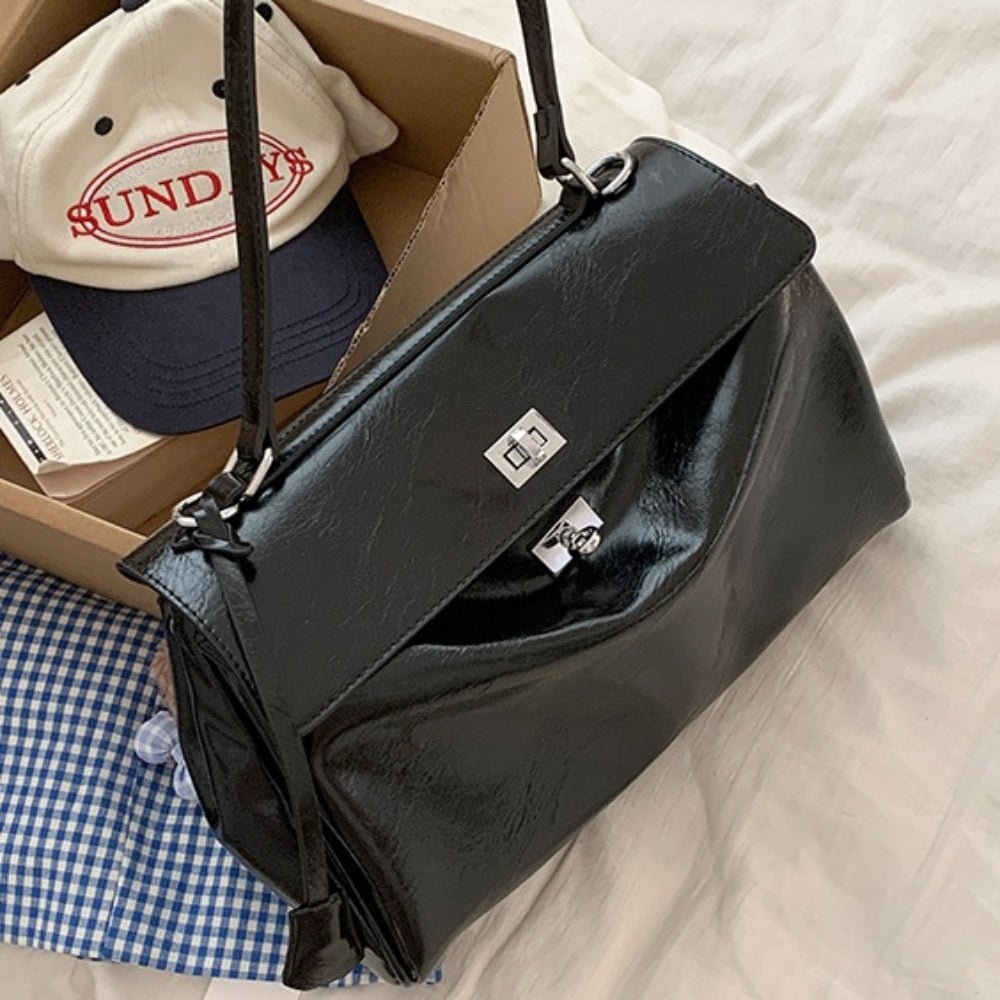 Wターンロックフラップバッグ｜オフィスカジュアル レディース 通販【ミレジェネ】