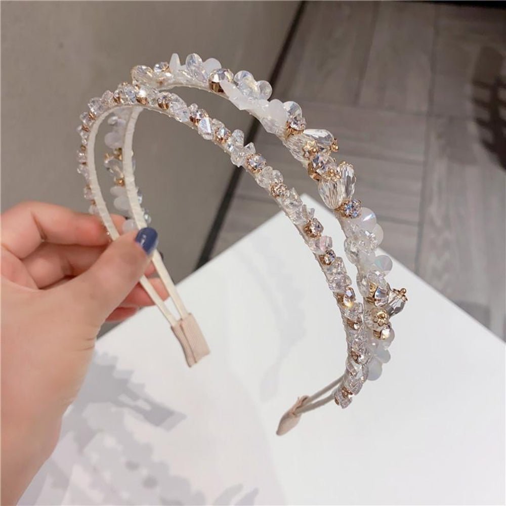 クリスタルＷラインカチューシャ｜オフィスカジュアル レディース 通販【ミレジェネ】