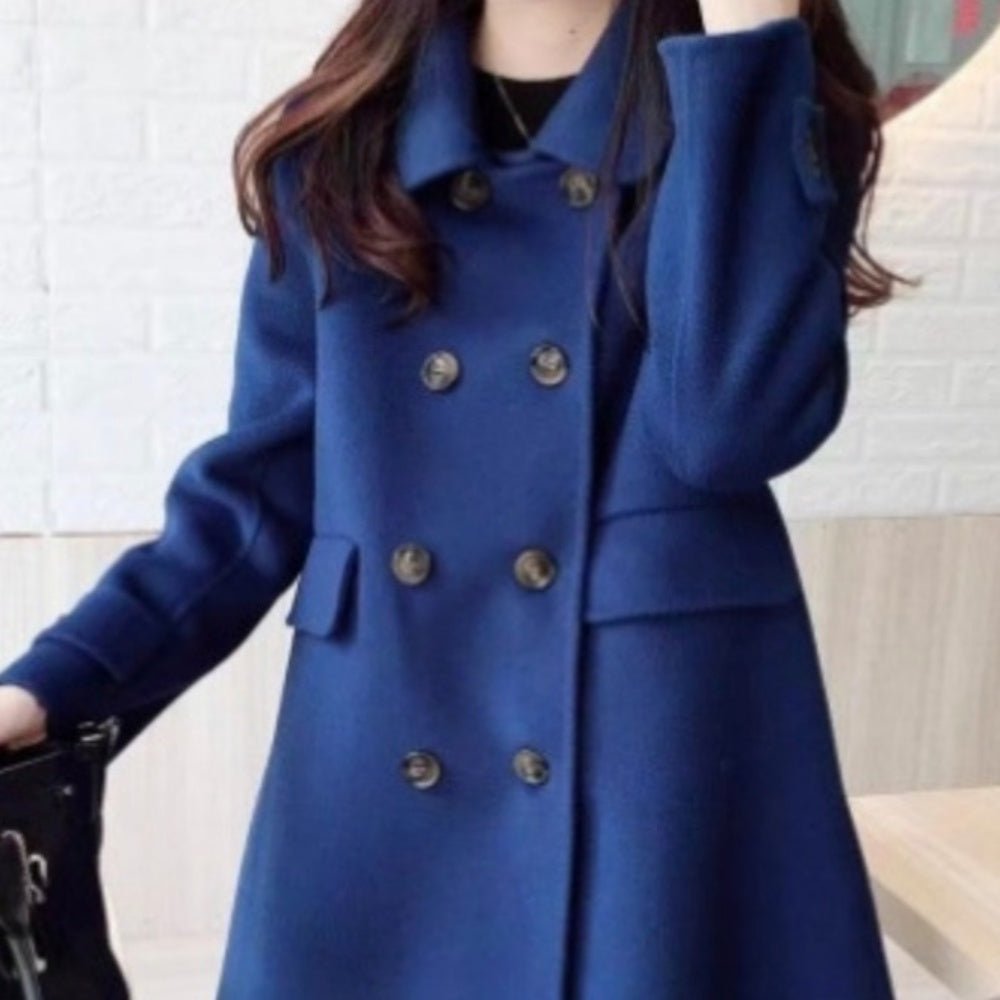 Wボタンウールコート｜オフィスカジュアル レディース 通販【ミレジェネ】