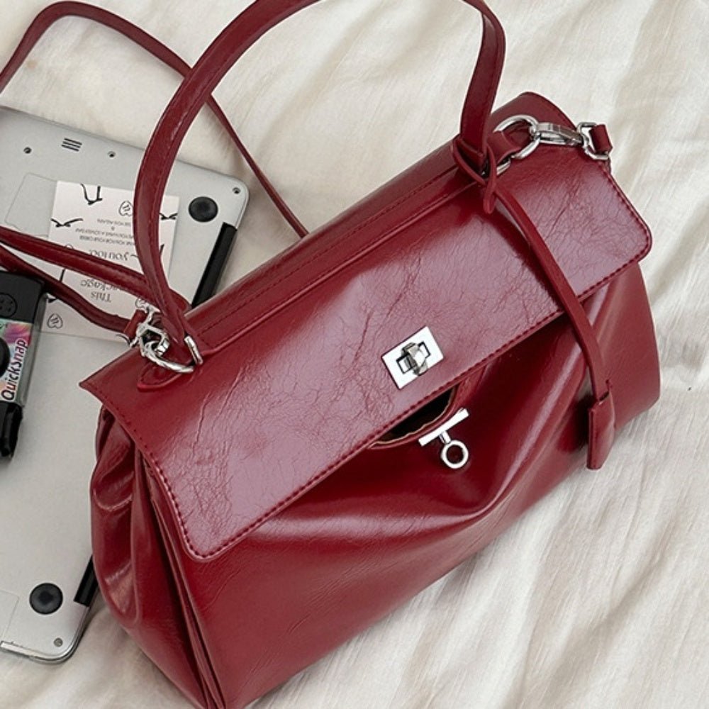 Wターンロックフラップバッグ｜オフィスカジュアル レディース 通販【ミレジェネ】