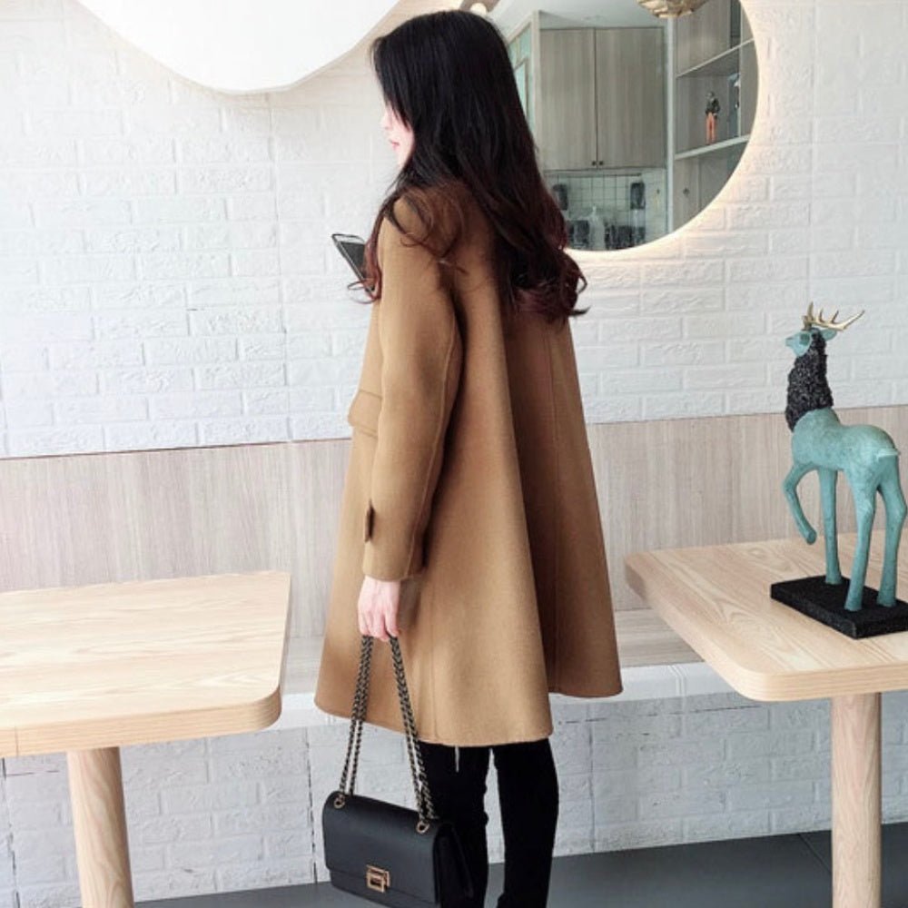 Wボタンウールコート｜オフィスカジュアル レディース 通販【ミレジェネ】