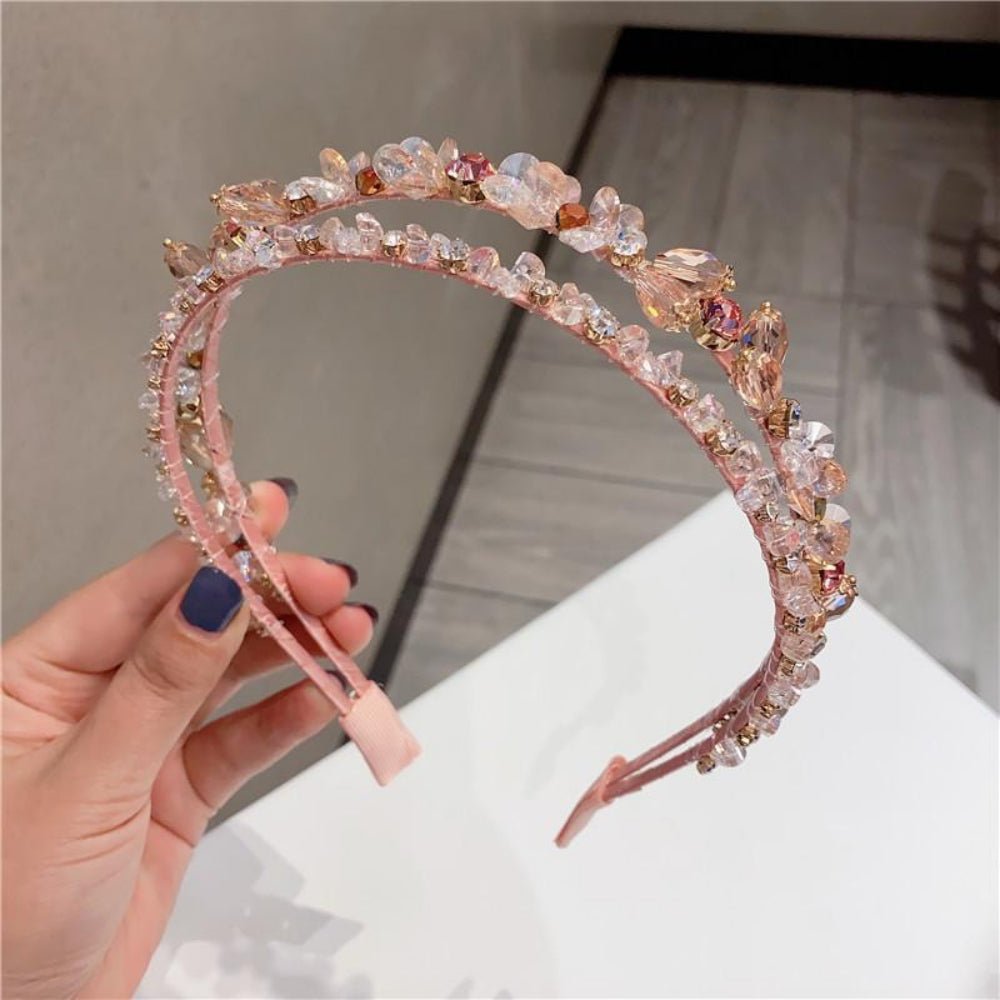 クリスタルＷラインカチューシャ｜オフィスカジュアル レディース 通販【ミレジェネ】