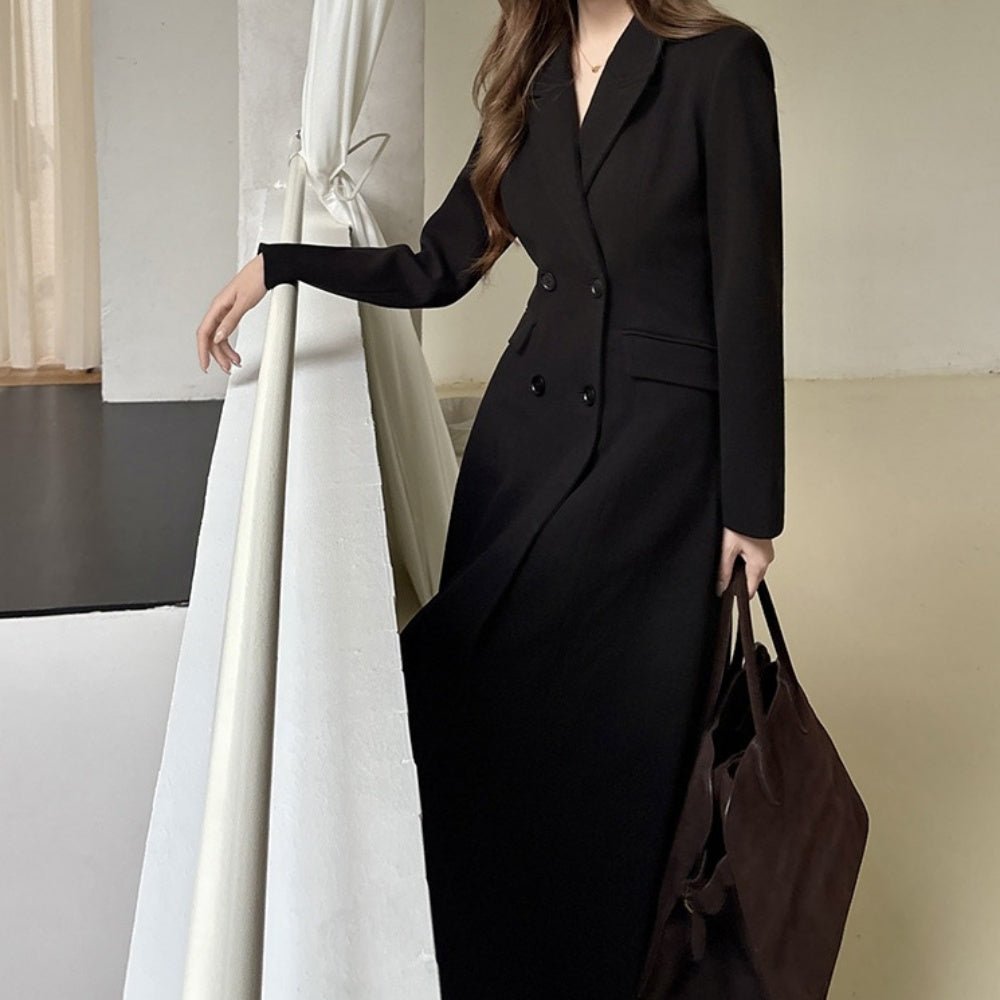 Wボタンロングコート｜オフィスカジュアル レディース 通販【ミレジェネ】
