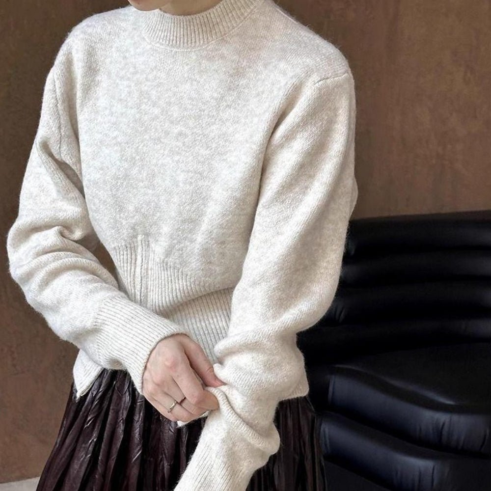 フロントZipスリットスリムニット｜オフィスカジュアル レディース 通販【ミレジェネ】