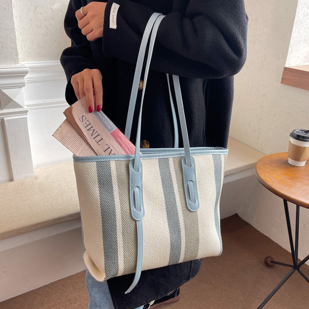 マルチストライプトートバッグ