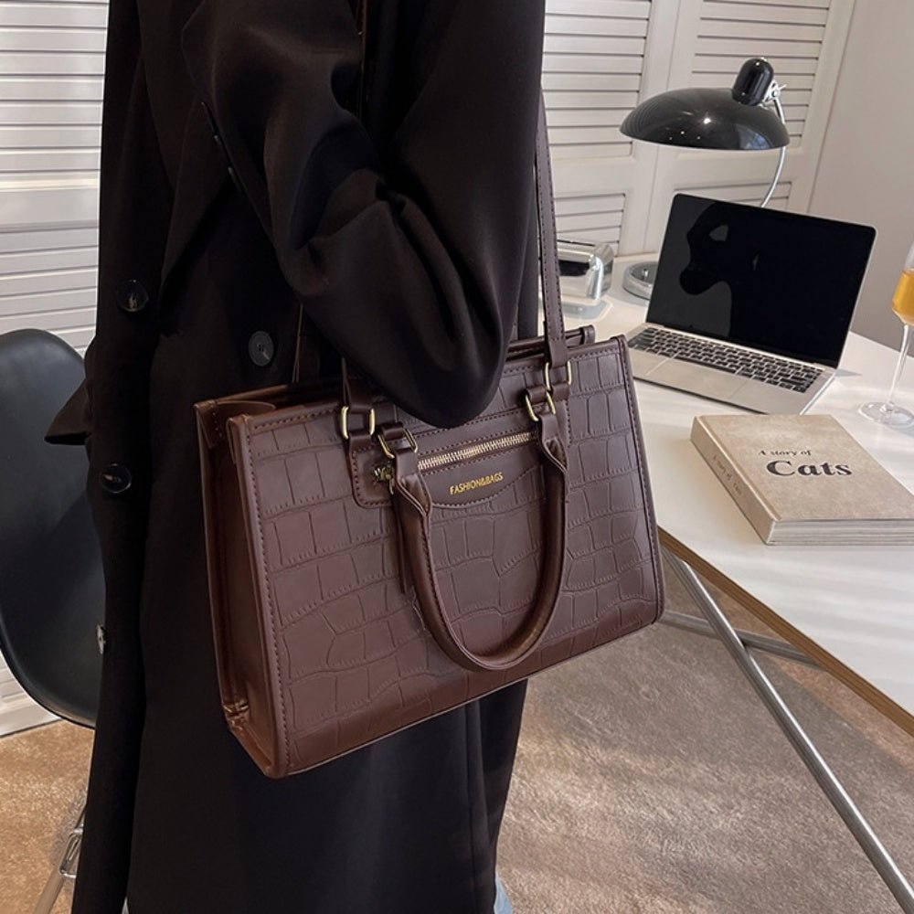 高級 カラーコントラスト ハンドバッグ クラシックスタイル サッチェルバッグ レディース オフィス ワーク バッグ コントラスト2wayバッグ｜オフィスカジュアル レディース 通販