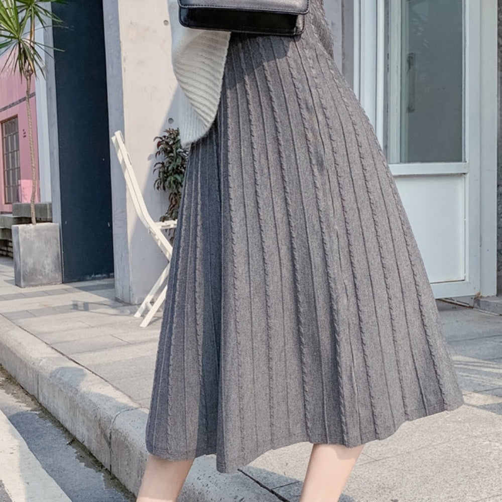 ニットプリーツスカート