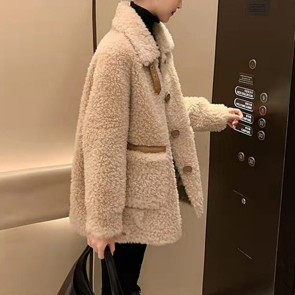 スタンドカラーボアジャケット