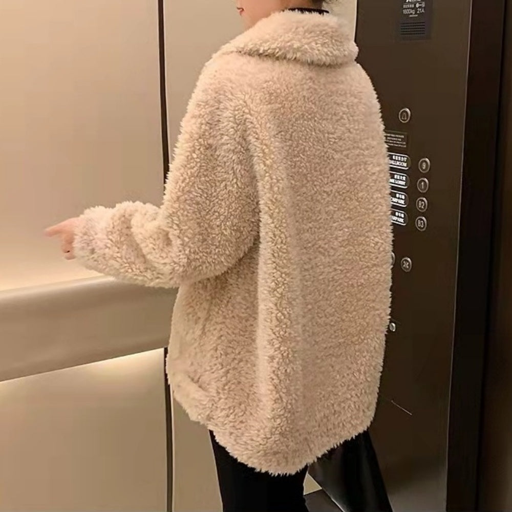 スタンドカラーボアジャケット