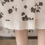 花柄オーガンジースカート