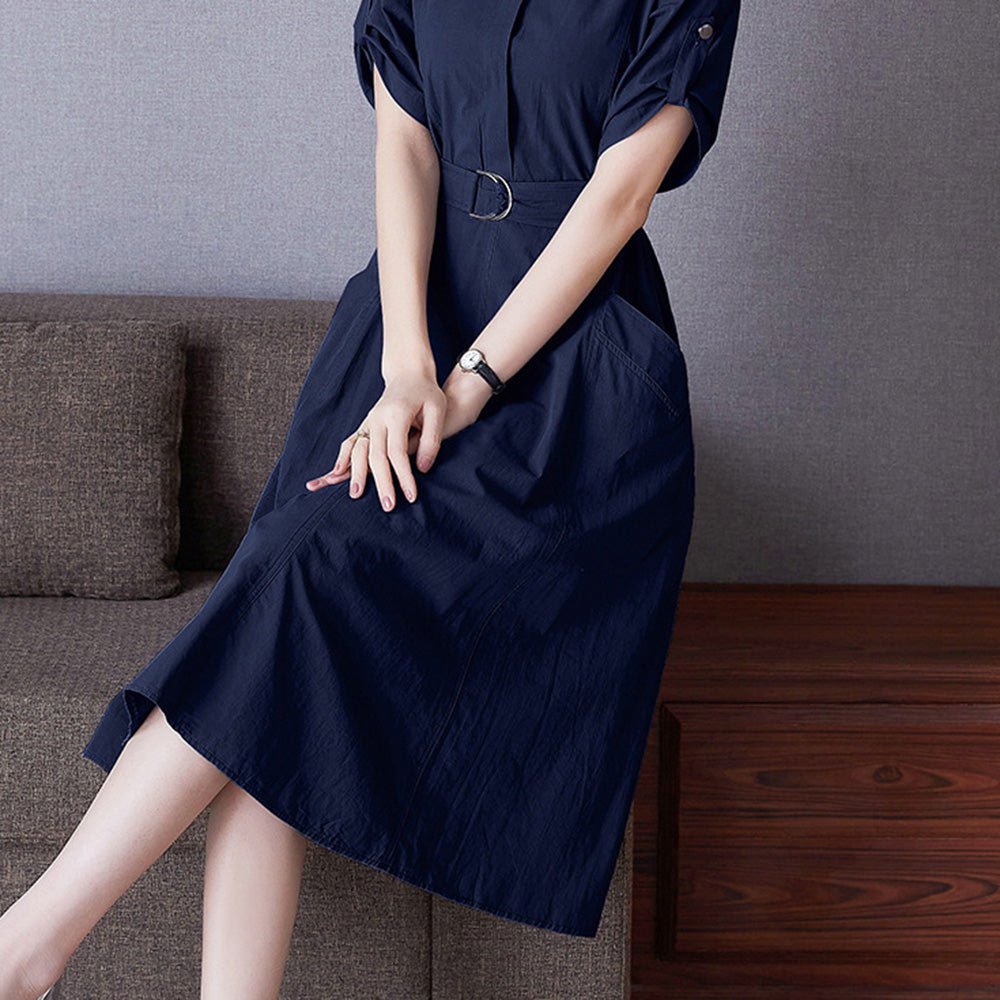 大人ミリタリーAラインワンピース｜オフィスカジュアル レディース 通販【ミレジェネ】