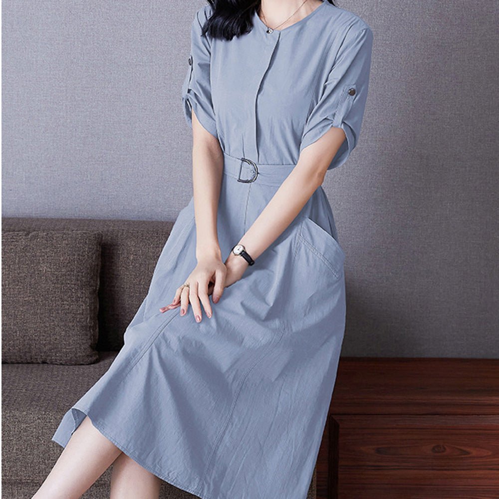 大人ミリタリーAラインワンピース｜オフィスカジュアル レディース 通販【ミレジェネ】