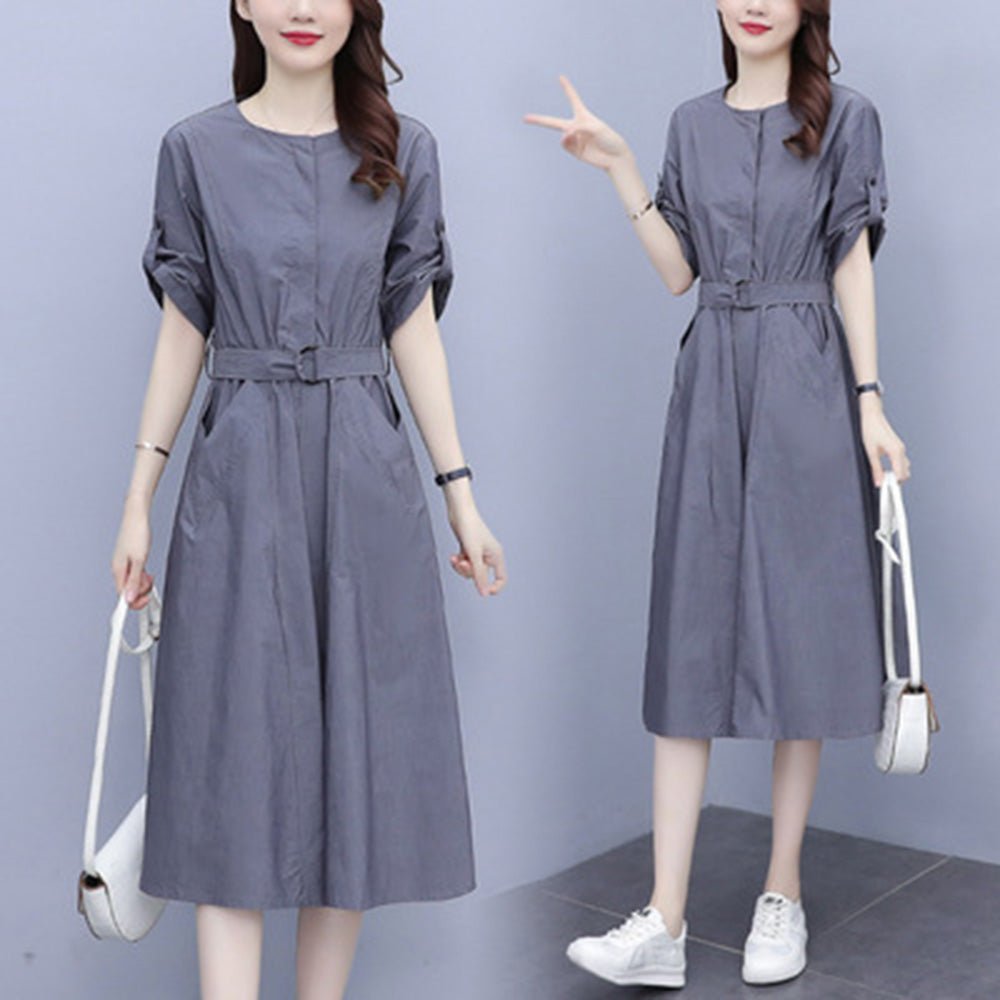 大人ミリタリーAラインワンピース｜オフィスカジュアル レディース 通販【ミレジェネ】