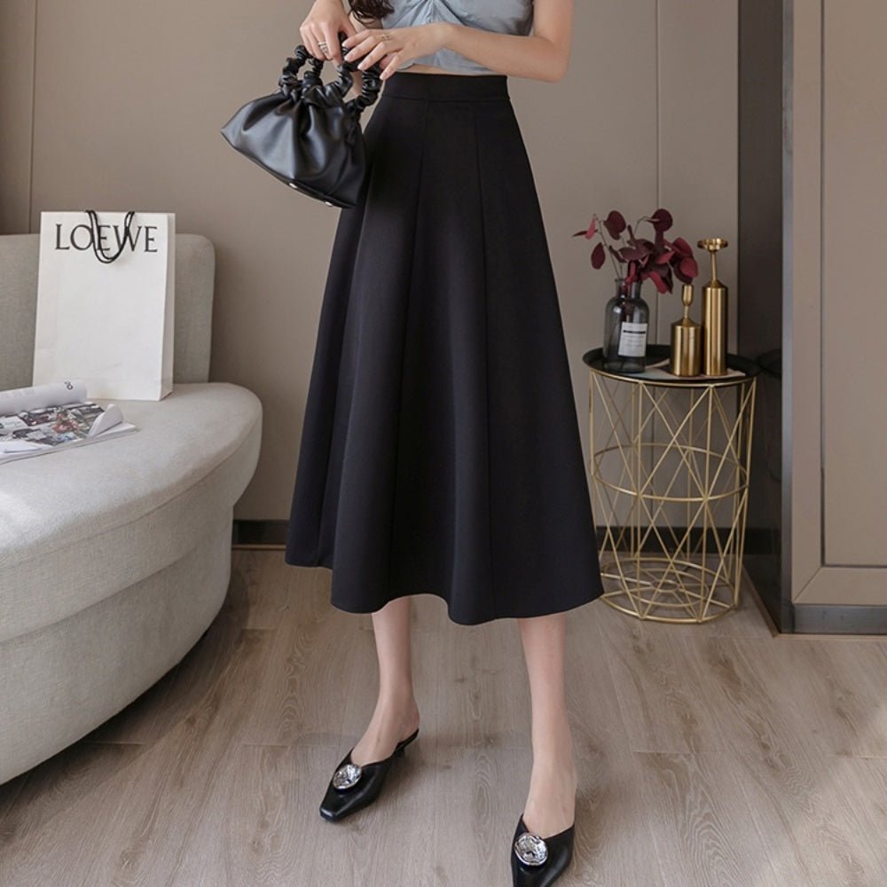 Aラインミディアム丈スカート｜オフィスカジュアル レディース