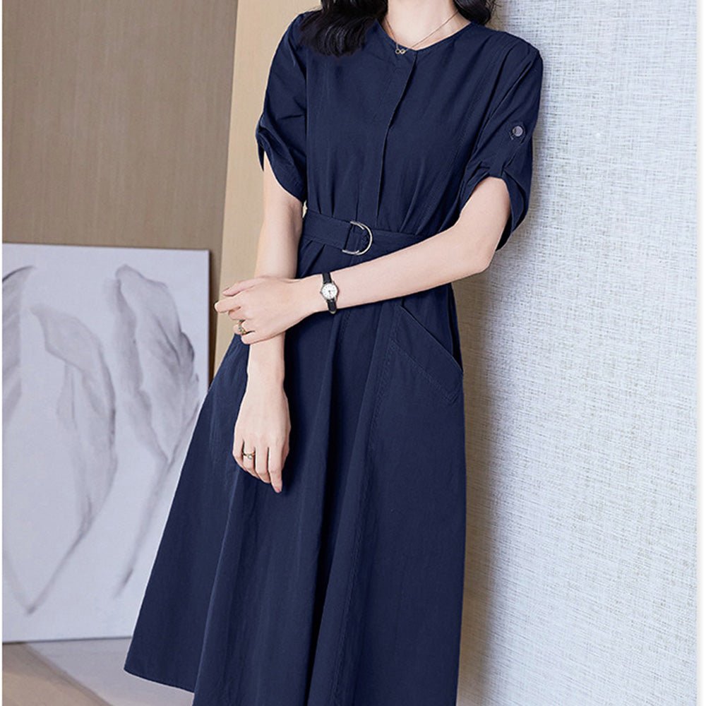 大人ミリタリーAラインワンピース｜オフィスカジュアル レディース 通販【ミレジェネ】