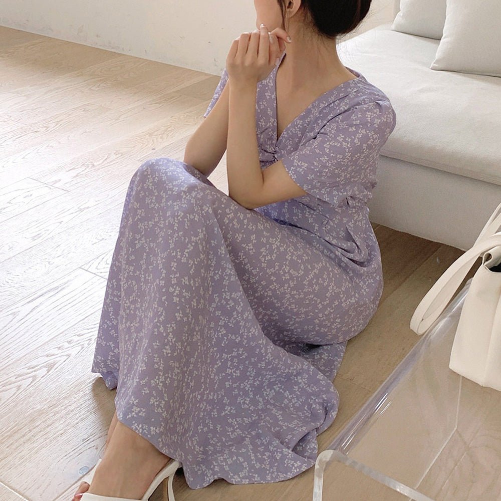 小花柄シフォンワンピース｜オフィスカジュアル レディース 通販【ミレジェネ】