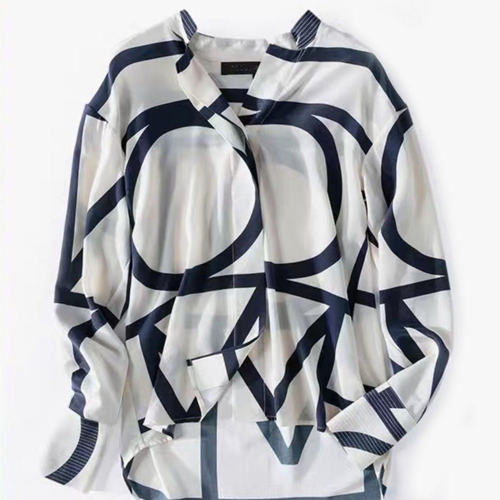 コントラストカラーモダンシャツ