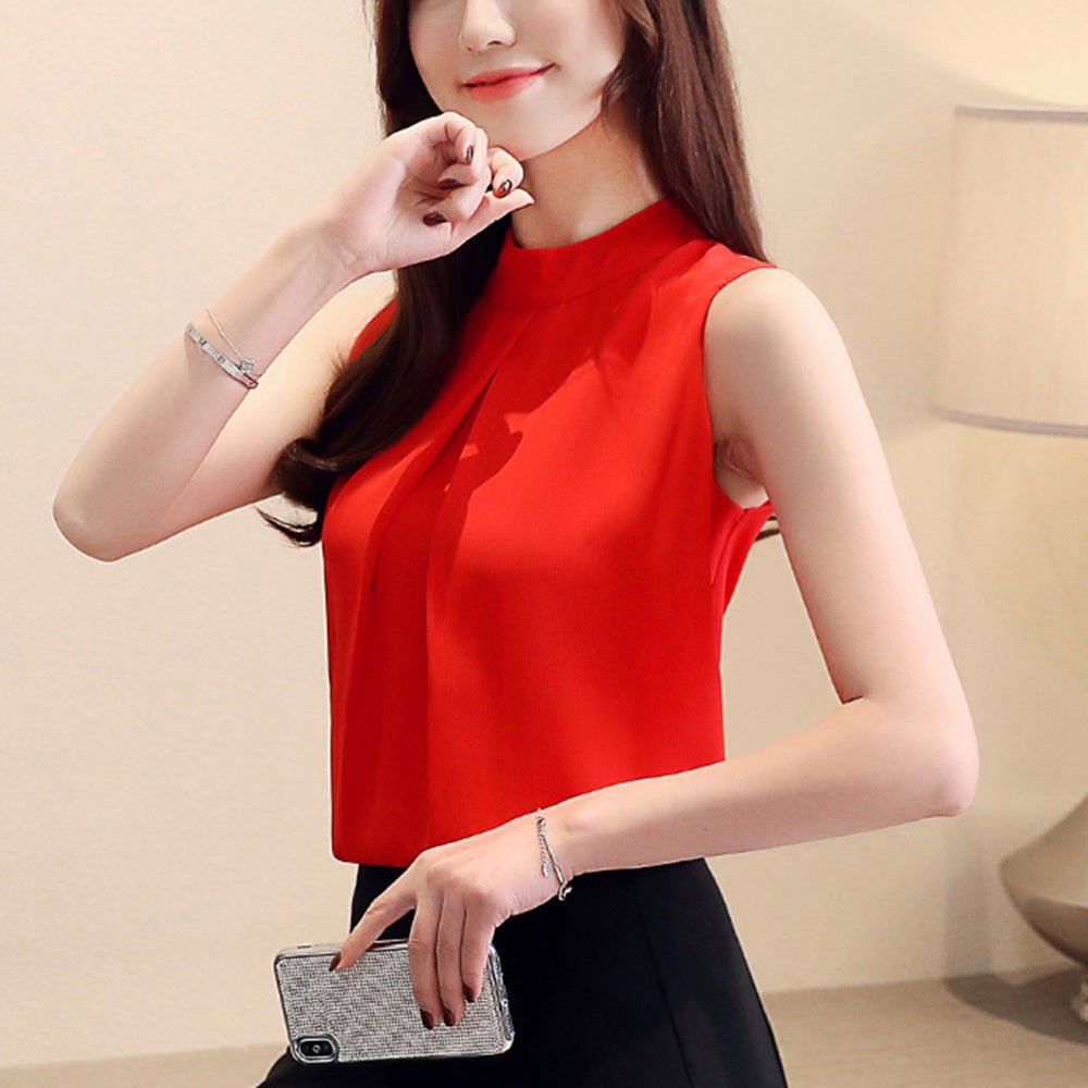 ボトルネックノースリーブトップス｜オフィスカジュアル レディース 通販【ミレジェネ】