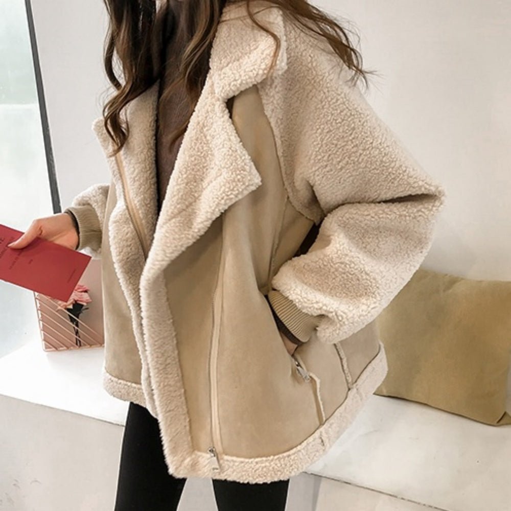 スエードボアムートンジャケット｜オフィスカジュアル レディース 通販