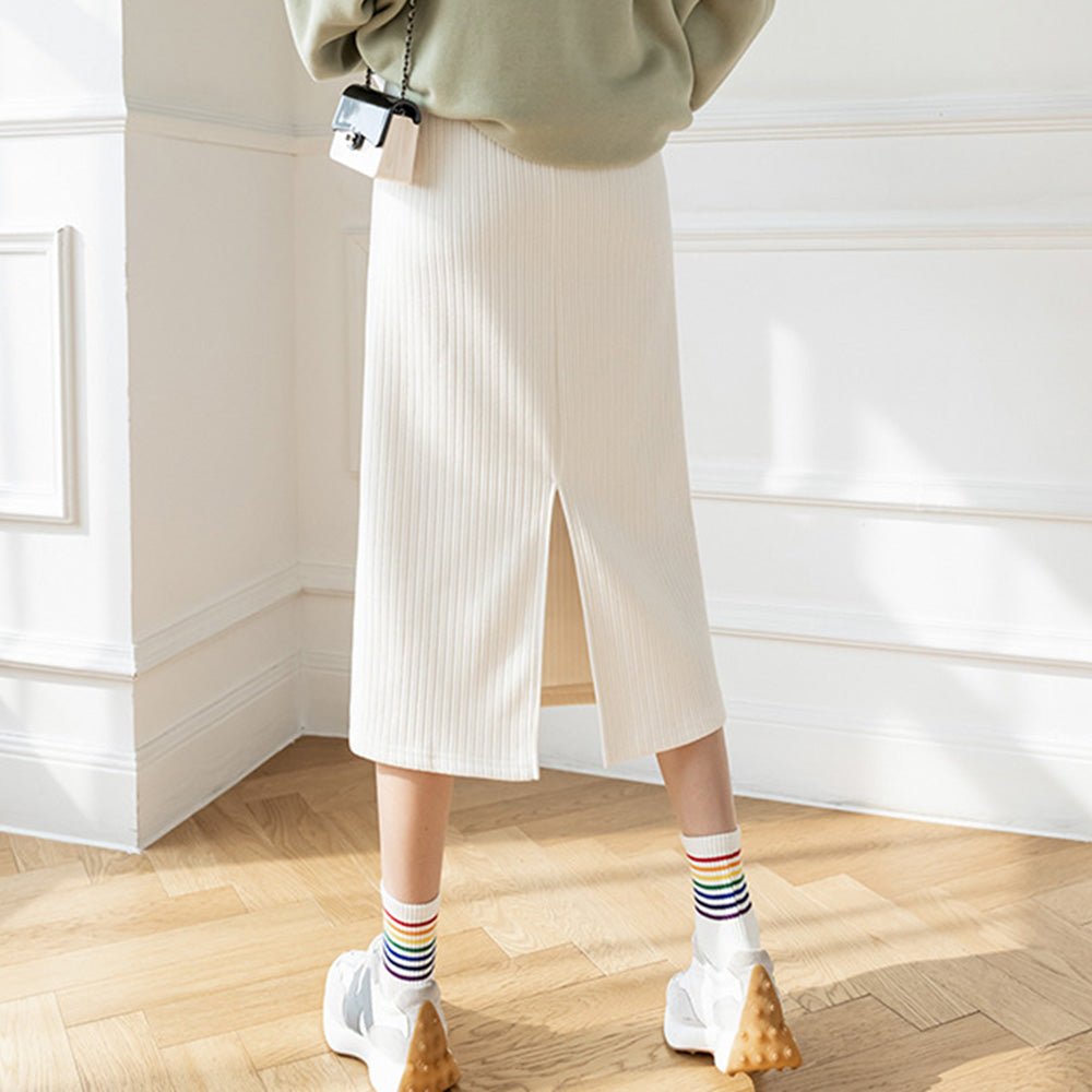コーデュロイストレートスカート