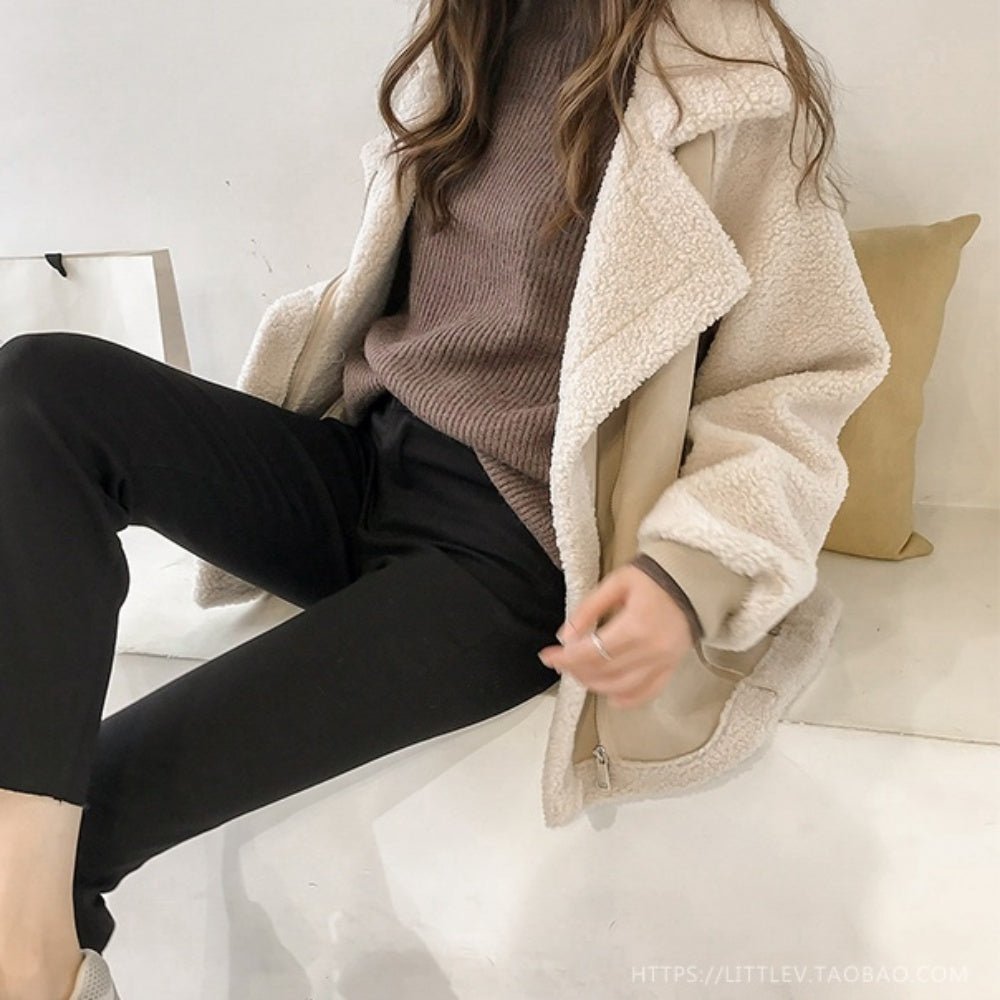 スエードボアムートンジャケット｜オフィスカジュアル レディース 通販