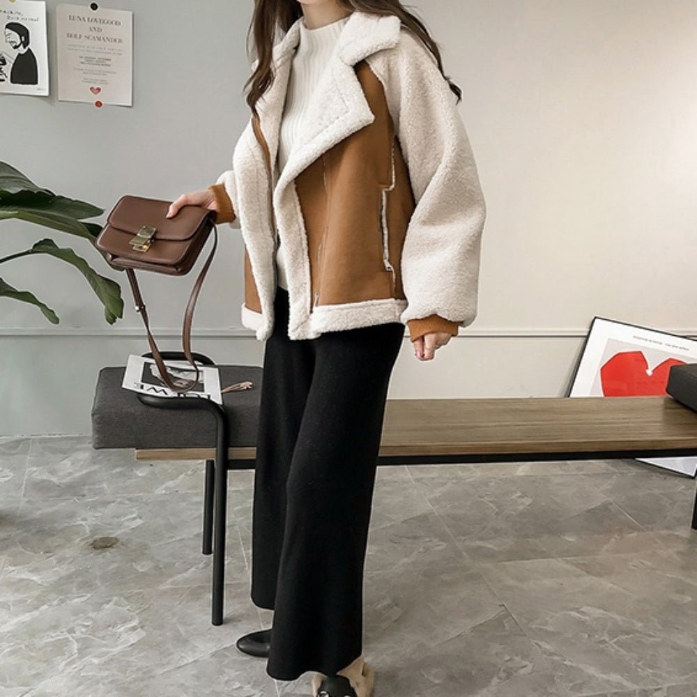 スエードボアムートンジャケット｜オフィスカジュアル レディース 通販