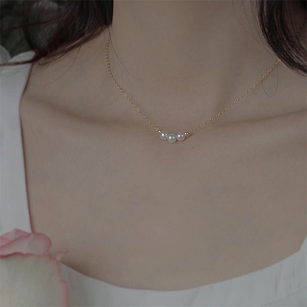 オフィスカジュアル 華奢小粒パールネックレス ミレジェネ