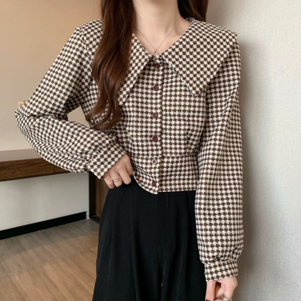 最終価格 UNIVERVAL MUSE ノーカラー千鳥格子柄コート 日本製 美品 千鳥格子 コートのおすすめ人気商品一覧 通販 - Yahoo!ショッピング